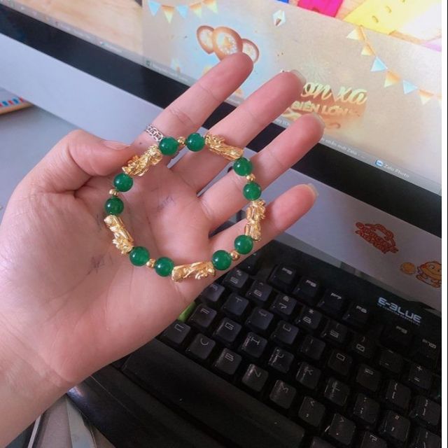 Vòng tay tỳ hưu phong thủy ( 5con tỳ hưu) hợp mệnh hỏa thổ
