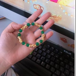 Vòng tay tỳ hưu phong thủy ( 5con tỳ hưu) hợp mệnh hỏa thổ
