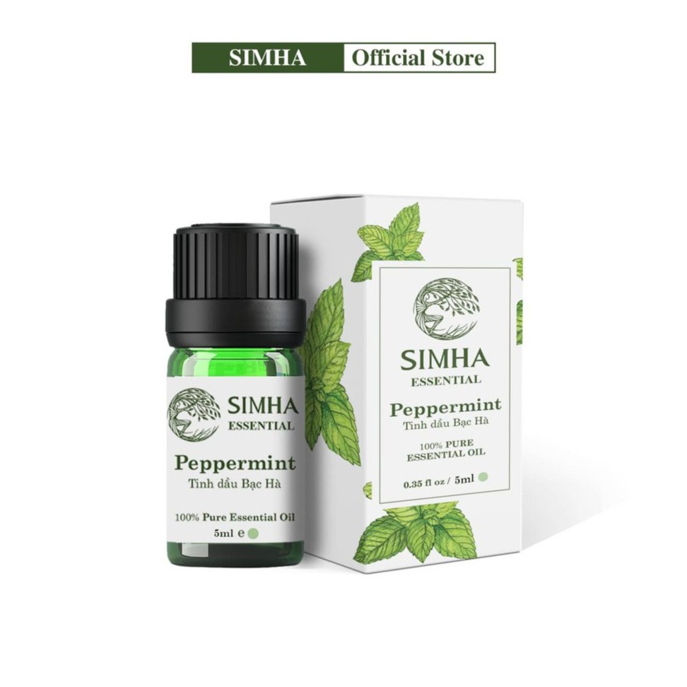 Tinh dầu Bạc Hà SIMHA thư giãn, kháng khuẩn loại 5ml