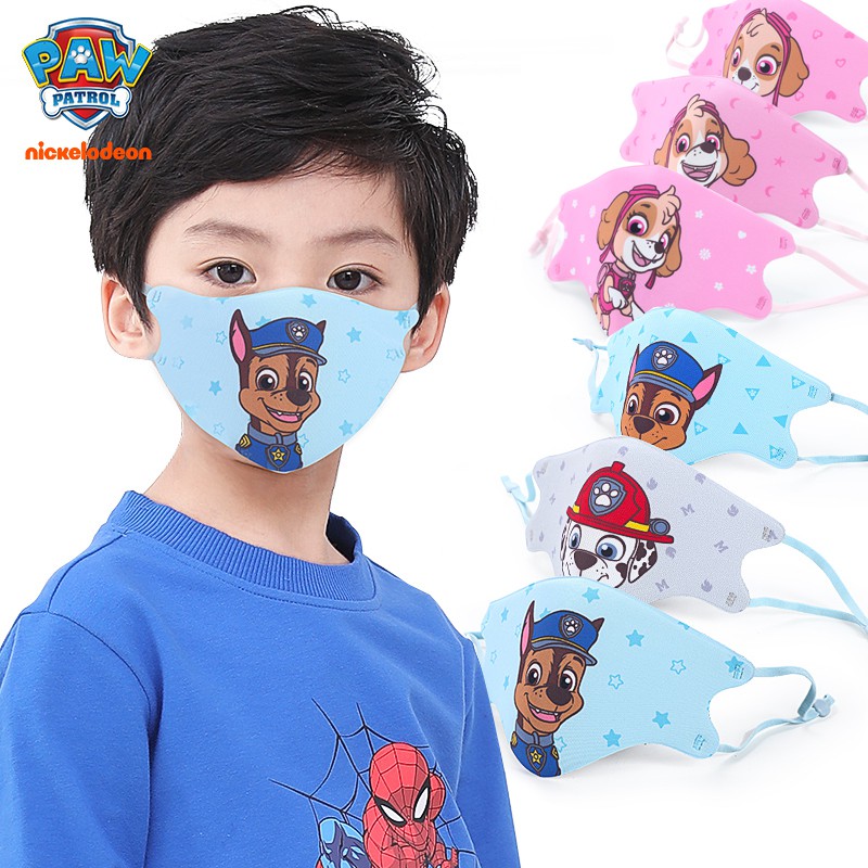 Khẩu trang móc tai thoáng khí in họa tiết đáng yêu cho bé  Paw Patrol