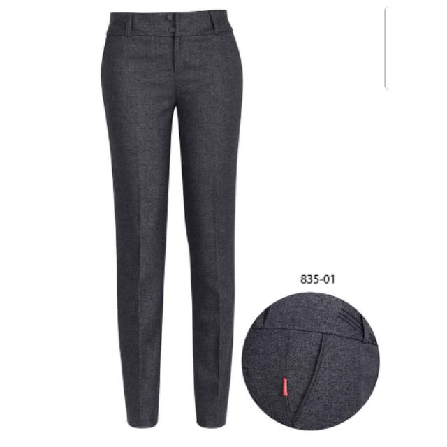 Quần tây Thái Hòa màu xám tiêu đậm mã 835