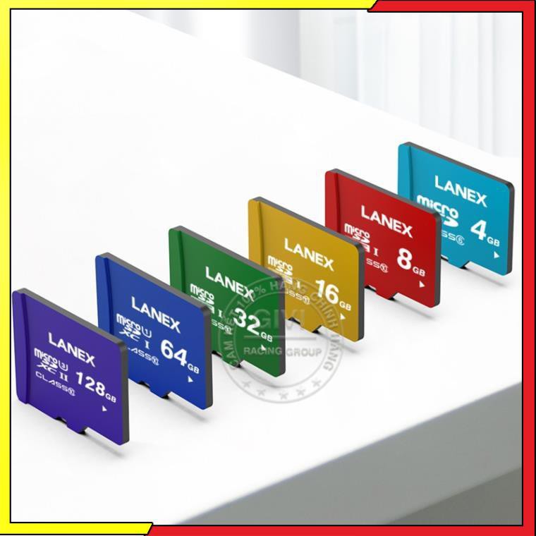 Thẻ nhớ Lanex 128GB micro sd, class 10, dung lượng thật, tương thích nhiều thiết bị