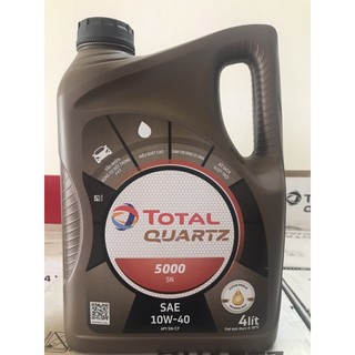 Dầu động cơ total quartz 5000 sn 10w40, 20w50 4l. hàng chính hãng 100%. 0988455875