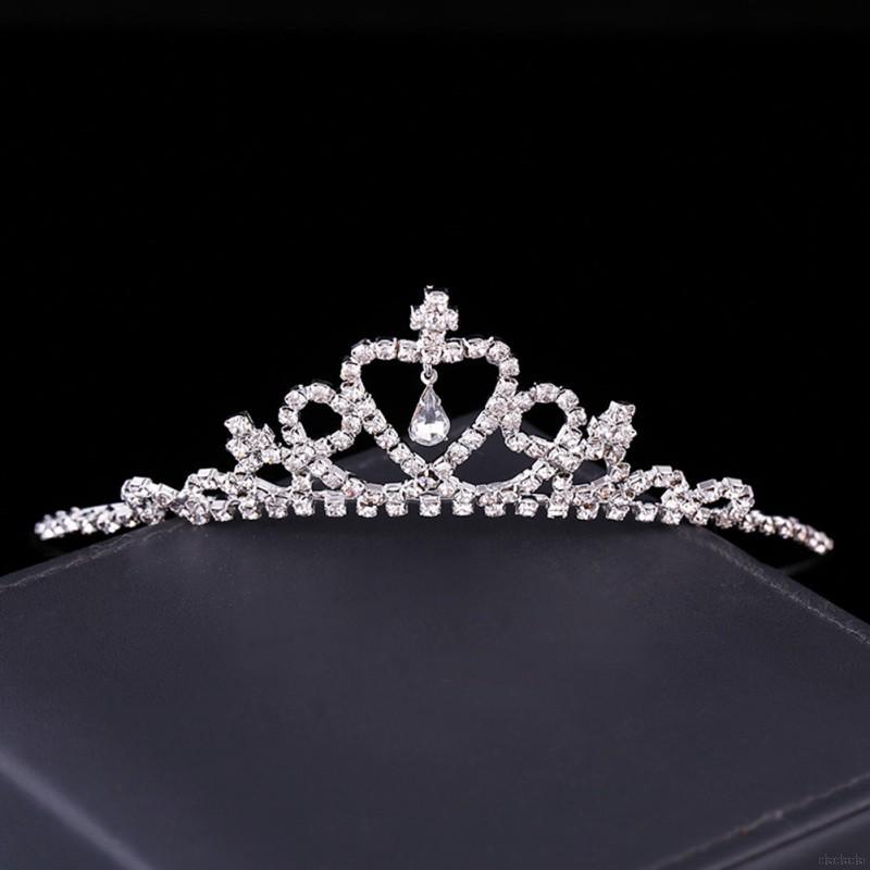 Vương miện Tiara đính đá xinh xắn cho bé gái