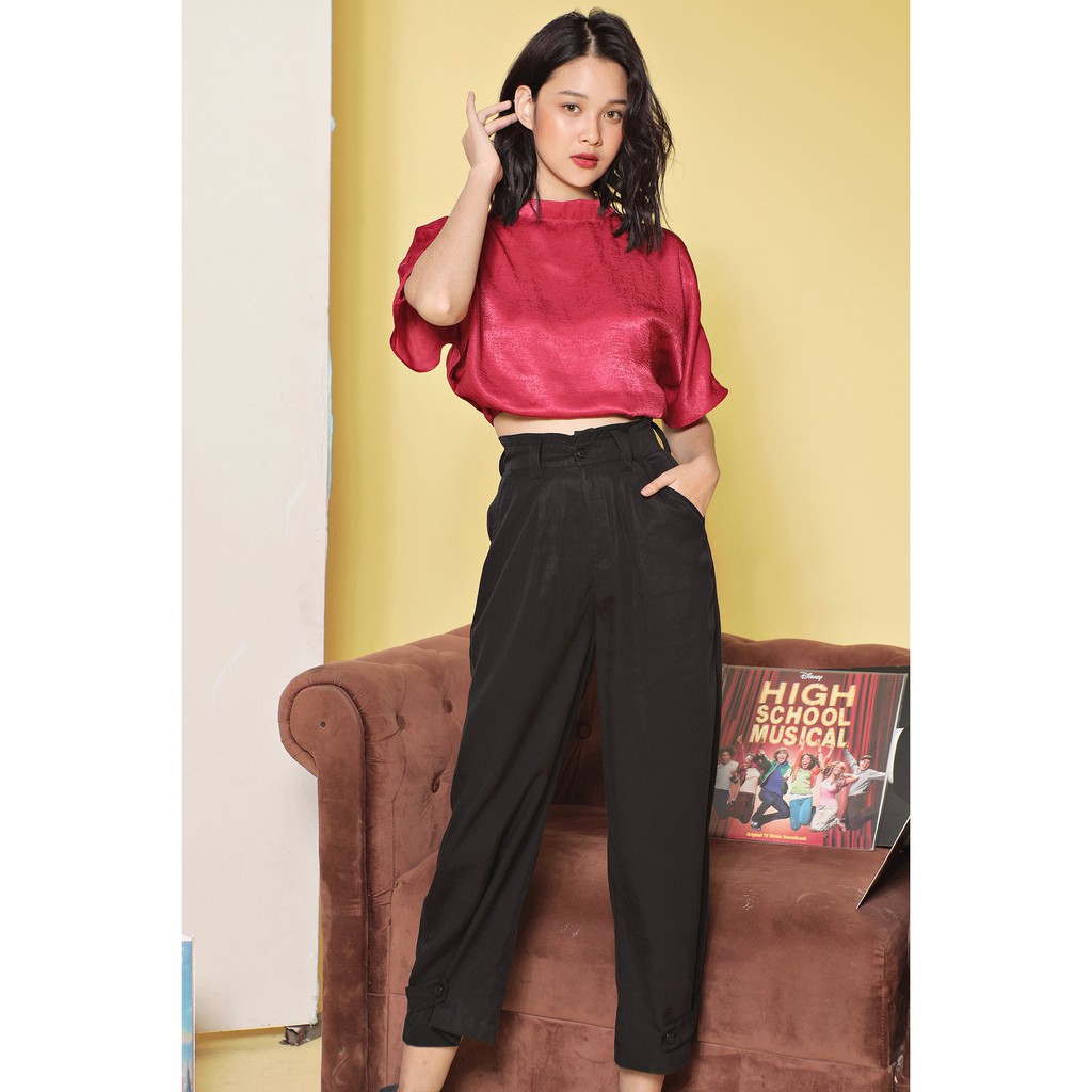 Quần suông ống rộng lưng thun kèm thắt lưng - Comfy Pants SODA POP