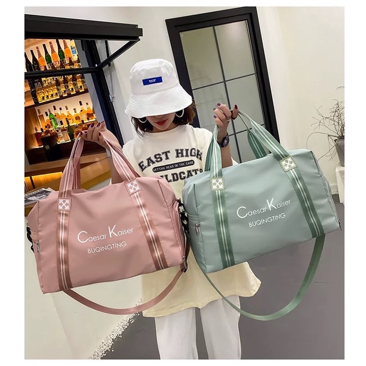 Túi Du Lịch Dã Ngoại Về Quê Công Tác Có Ngăn Để Giày Túi Hành Lý,Túi Đi Bơi Tập Gym Thể Thao Yoga Móc Được Vào Vali