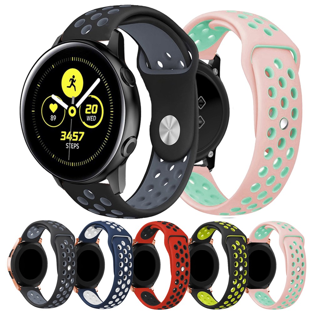 Dây Đồng Hồ Bằng Silicon Cho Samsung Galaxy Watch Active 2 40mm/44mm