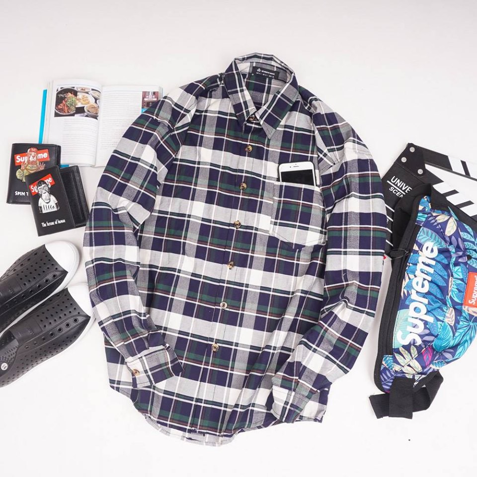 Áo sơ mi caro nam nữ City Cycle - Áo sơ mi nam dài tay Unisex kẻ caro Local Brand | BigBuy360 - bigbuy360.vn