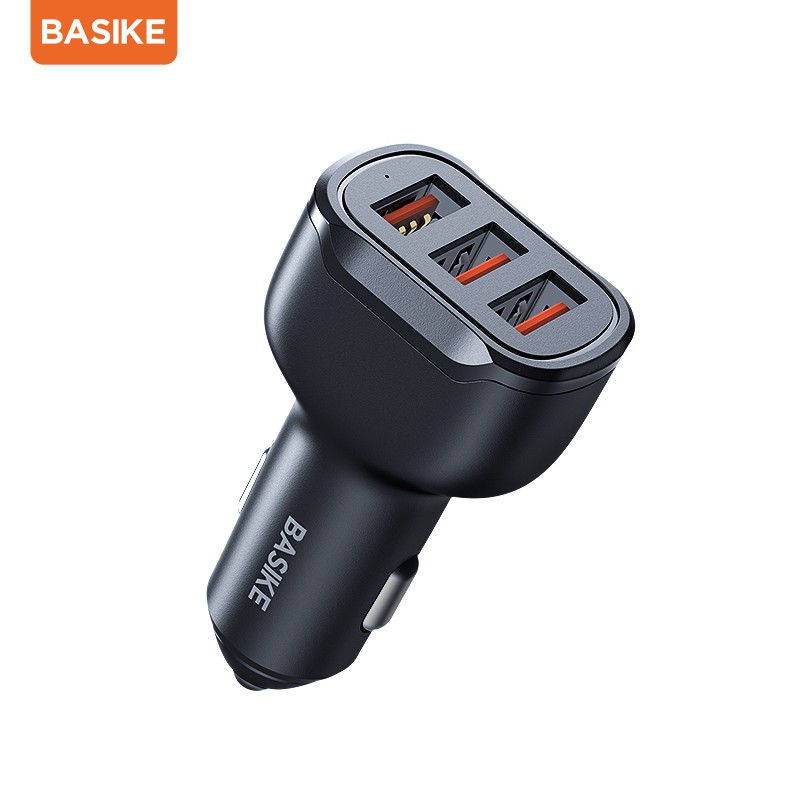 Tẩu sạc ô tô BASIKE 3 * USB 25W UT79 siêu nhanh đảm bảo an toàn smart cho ĐT táo Android