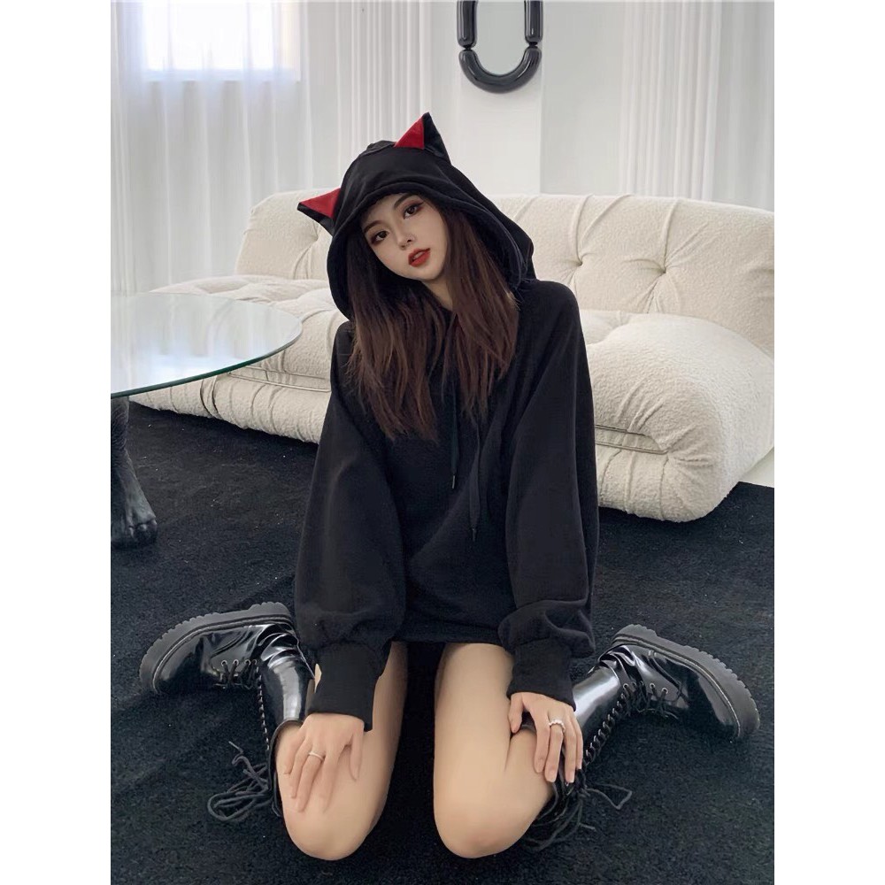 Áo nỉ Hoodie nữ mẫu mới tai mèo hot trend