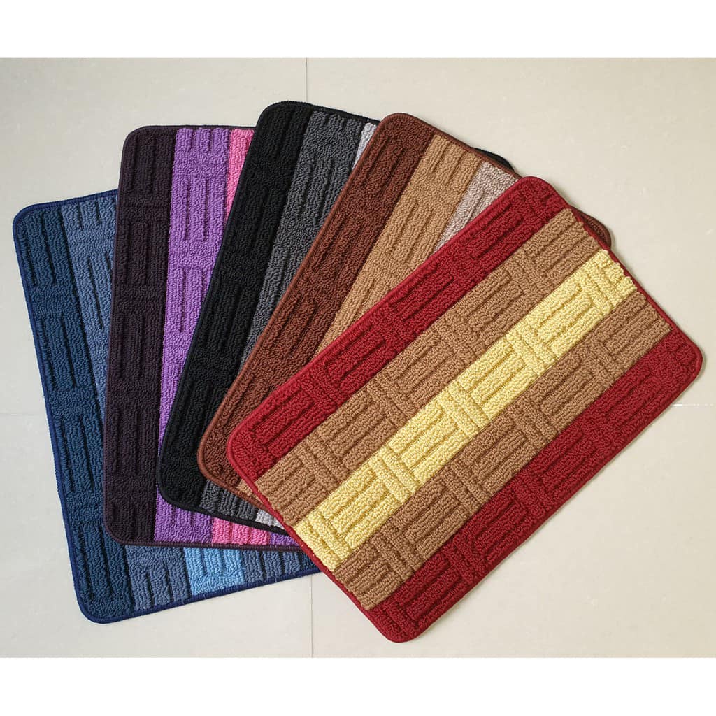 Combo 2 thảm bếp kẻ siêu thấm kích thước 60x40