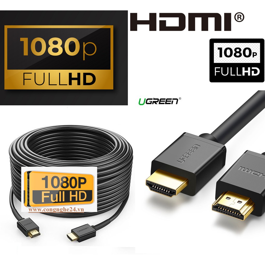 CÁP HDMI 3m UGREEN UG-10108 Chính hãng hỗ trợ 3D 4K HD 1080P