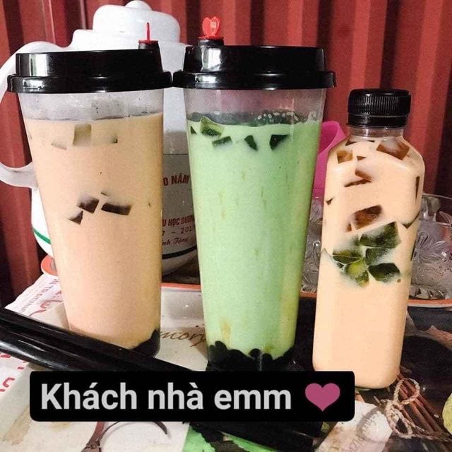 Nguyên liệu làm Trà sữa thái sét 4 món kèm trân châu- Set làm trà thái