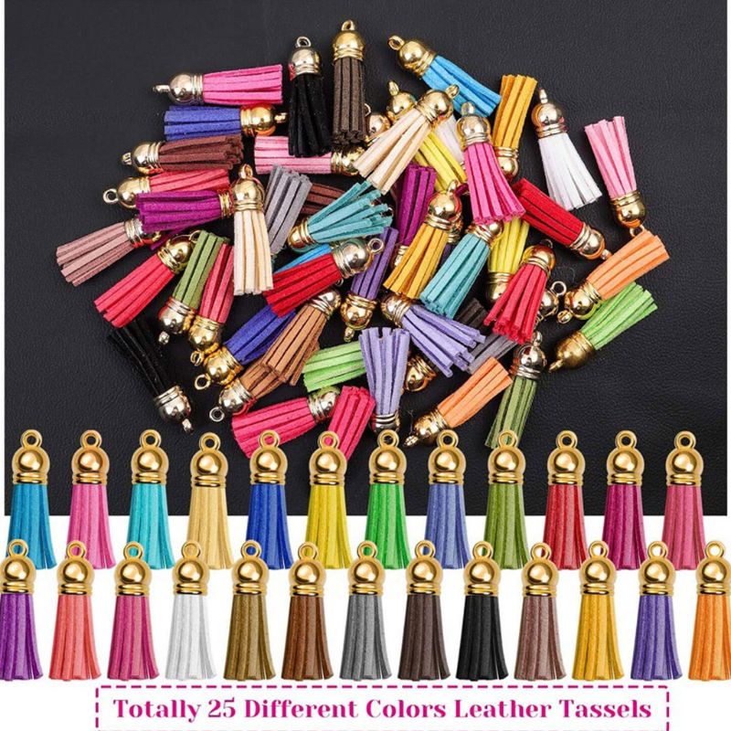 1 Set Móc Khóa Da Tua Rua Thủ Công DIY