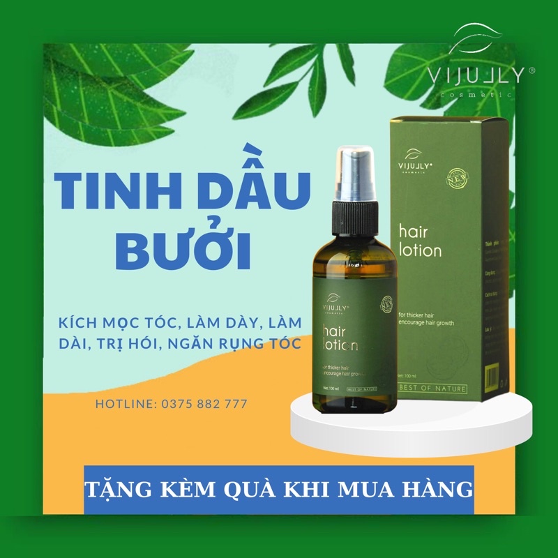 [GIẢM RỤNG 100%] Tinh Dầu Bưởi KÍCH THÍCH MỌC TÓC Vi Jully - Giảm Rụng Tóc - Kích Thích Mọc Tóc - Làm Dài Tóc