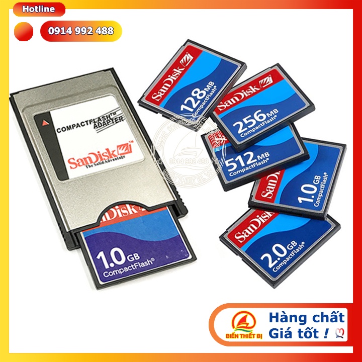 Thẻ nhớ CompactFlash 1GB - CF memory Card cho máy công nghiệp CNC, máy ảnh kỹ thuật số