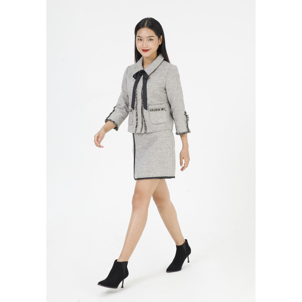 De Leah - Chân Váy Mini Kẹp Dây - Thời trang thiết kế