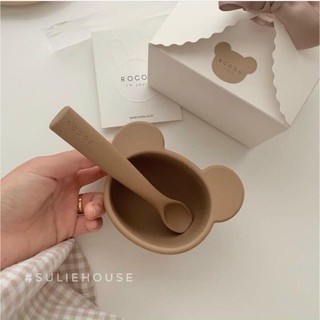 Set bát gấu kèm thìa silicon 🐻🐻🐻🐻