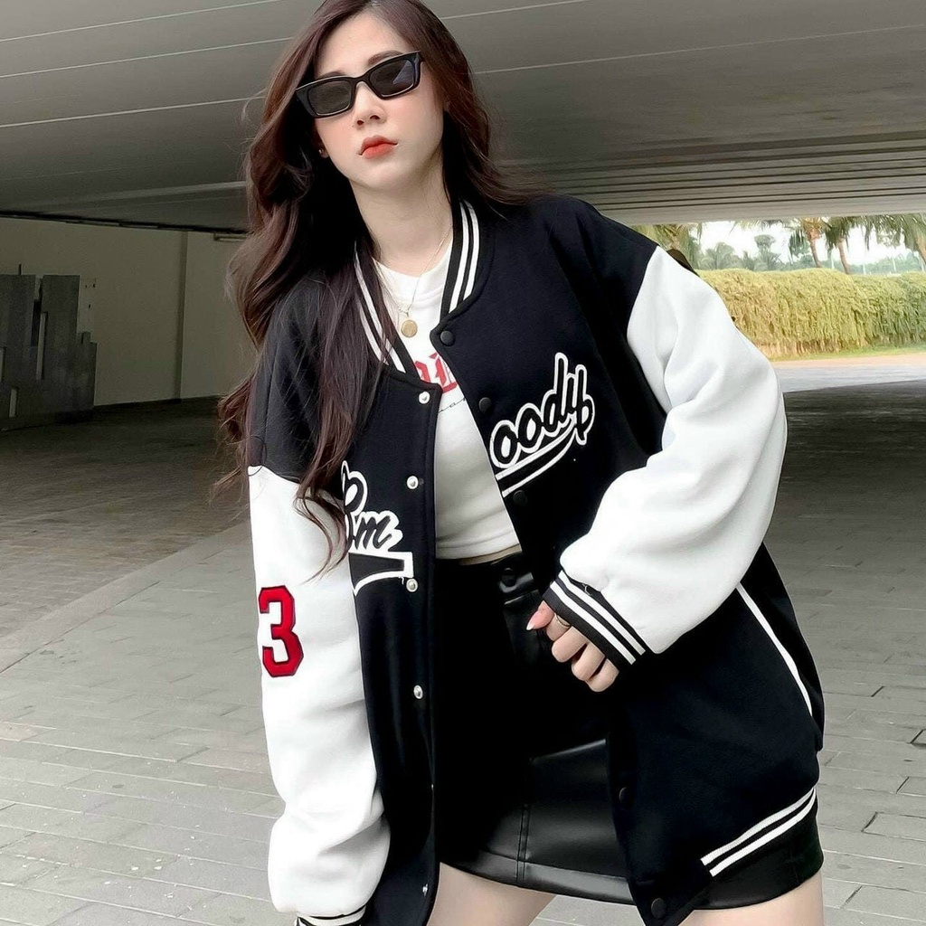 ÁO KHOÁC BOMBER NỮ FORM RỘNG 4YOUNG BBLV03