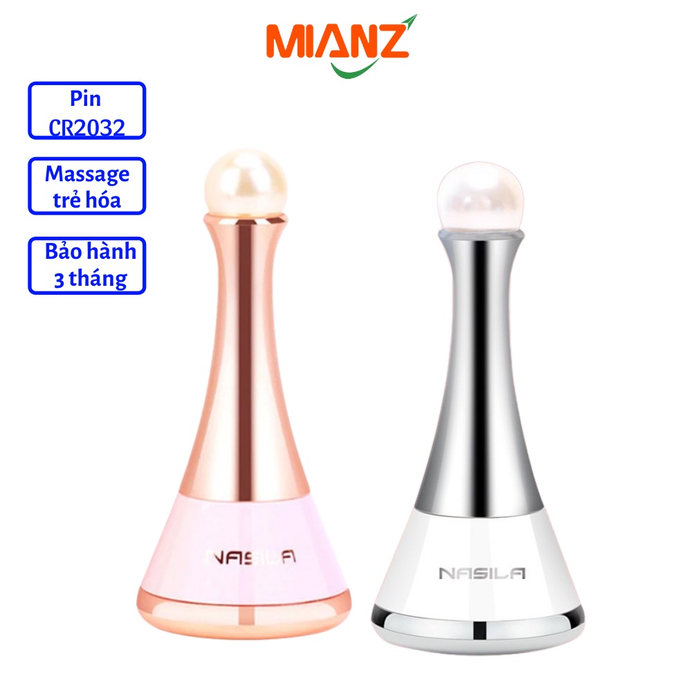 Máy massage mặt ion cầm tay, Matxa làm đẹp trẻ hóa nâng cơ đẩy tinh chất - Tặng Pin dự phòng - MIANZ STORE