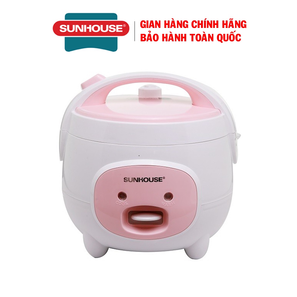 Nồi cơm điện 1.8L Sunhouse SHD8607W, Công suất 700W, sản xuất tại Việt Nam, Bảo hành 12 tháng