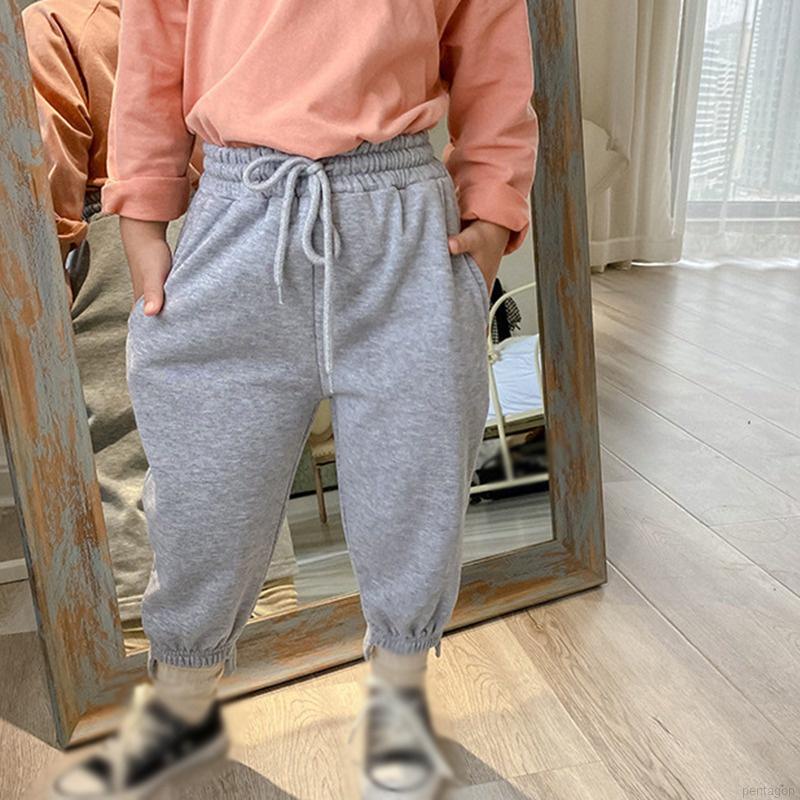 Quần Yếm Thể Thao Dáng Rộng Co Giãn Tốt Kiểu Hàn Quốc Thời Trang Mùa Thu Cho Bé Gái 1-6 Tuổi