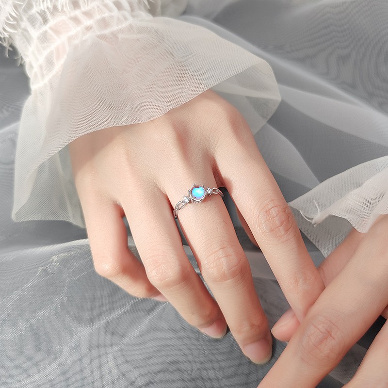 Nhẫn bạc nữ s925 freesize,phù hợp với mọi kích thước tay J7492 - AROCH Jewelry