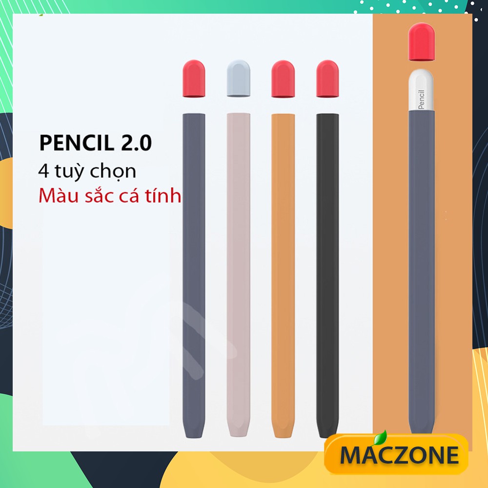 [Chính hãng] Bao Silicon Apple Pencil 2 cao cấp kiểu bút chì AHA STYLE