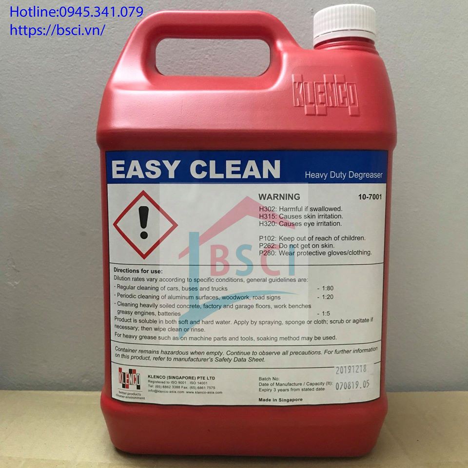 Hóa chất tẩy dầu mỡ Easy clean