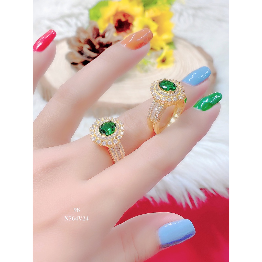 Nhẫn nữ UHA mạ vàng 18K đính đá CZ ( giá tốt nhất ) N764
