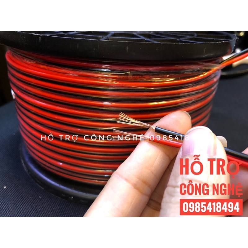 Dây loa 2x0.5  hàng nhập đồng chuẩn- giá bán 1 mét