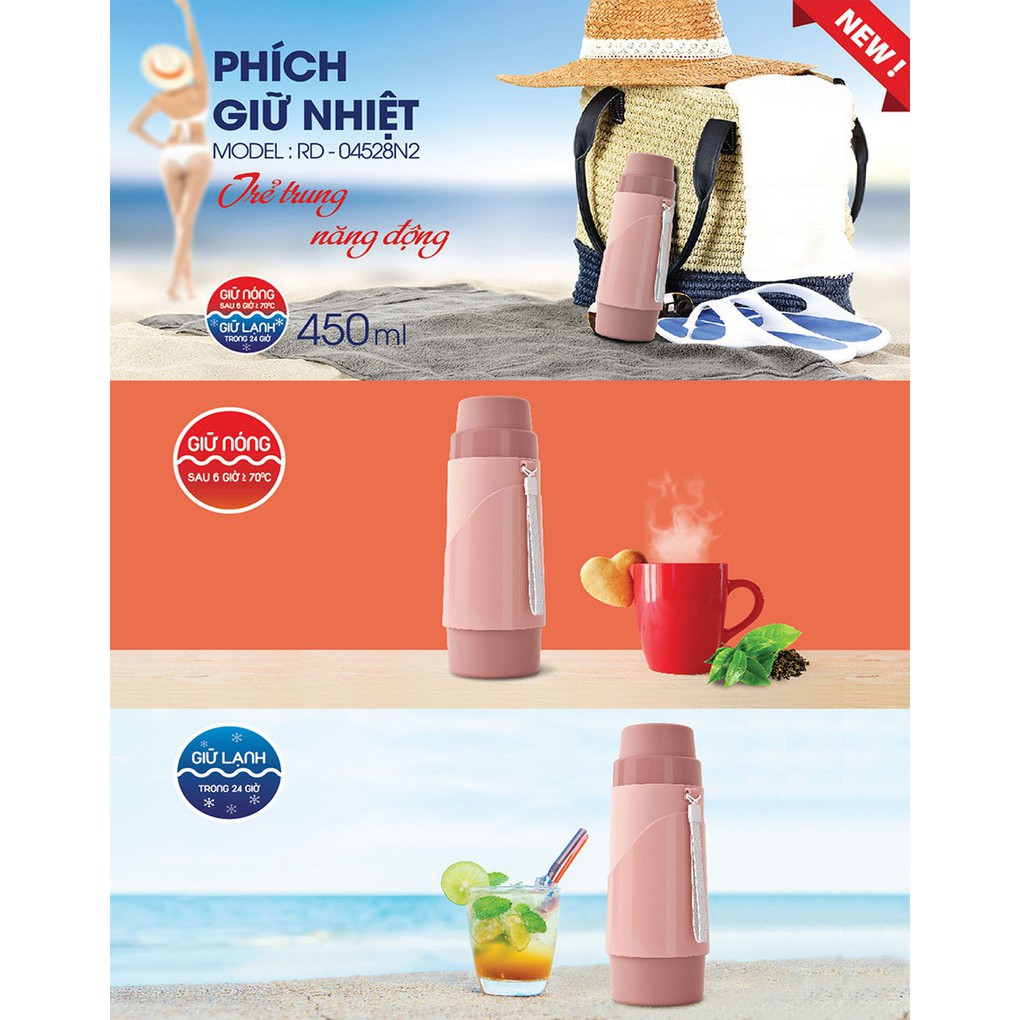 Phích giữ nhiệt Rạng đông 450ml