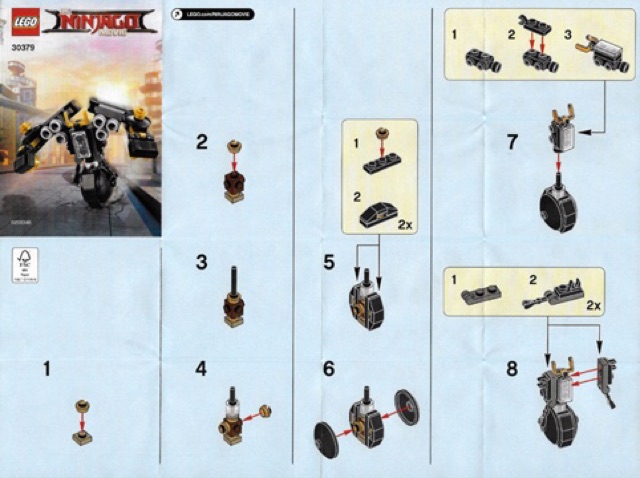 Lego Ninjago 30379 - Quake Mech polybag - Bộ xếp hình Lego Người máy động đất mini