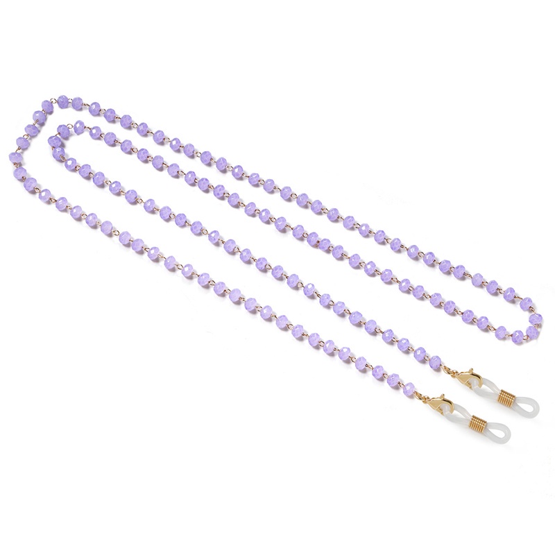 Dây đeo mắt kính dạng chuỗi trong suốt nhiều màu thời trang