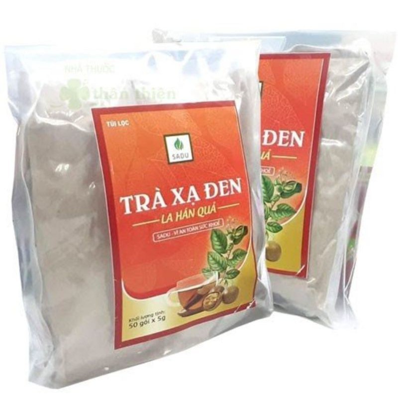 1kg Trà túi lọc xạ đen la hán quả Sadu - giúp thanh nhiệt, tiêu độc, mát gan hiệu quả