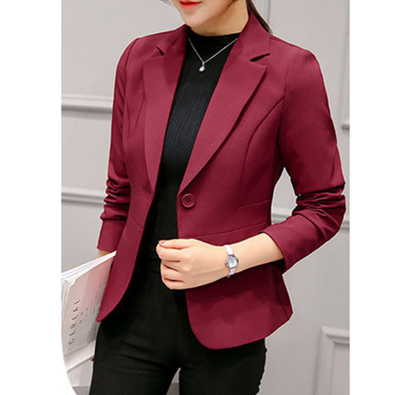 Áo Khoác Blazer Dáng Ôm Phong Cách Hàn Quốc Thời Trang Mùa Thu 2020