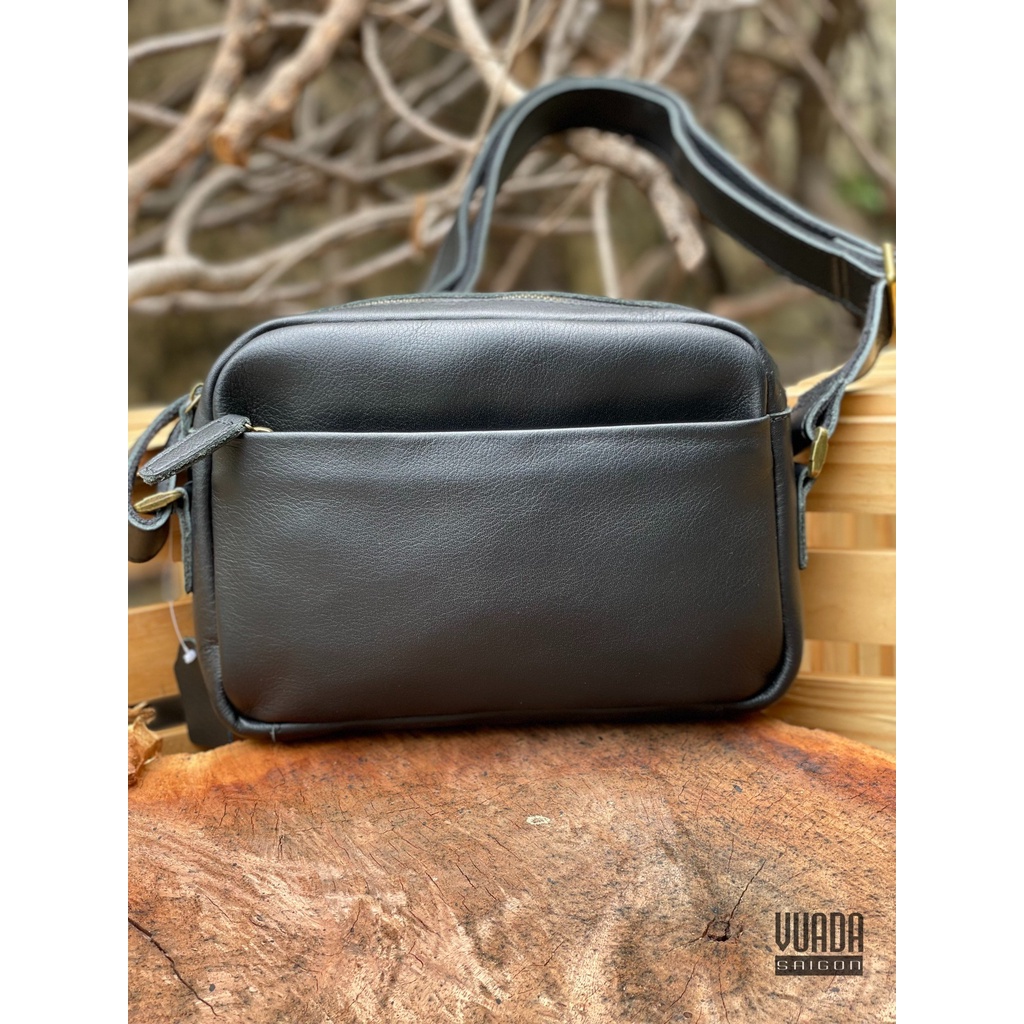 TÚI DA ĐEO CHÉO DÁNG NGANG DA BÒ MỀM MẠI DB167