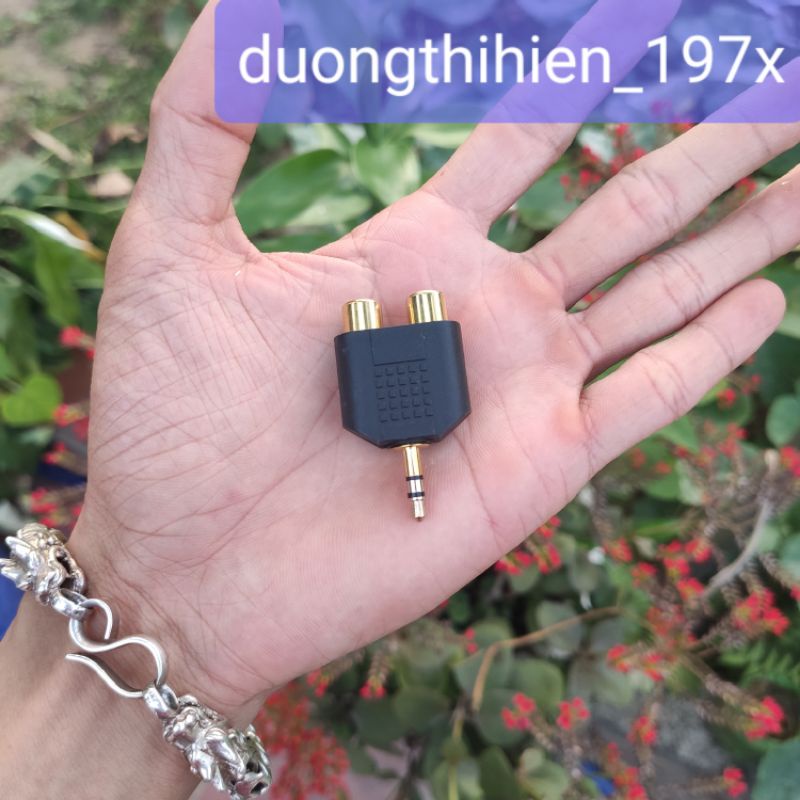 Jack chuyển 3,5mm sang RCA, jack chuyển 3,5mm sang AV bông sen mạ vàng