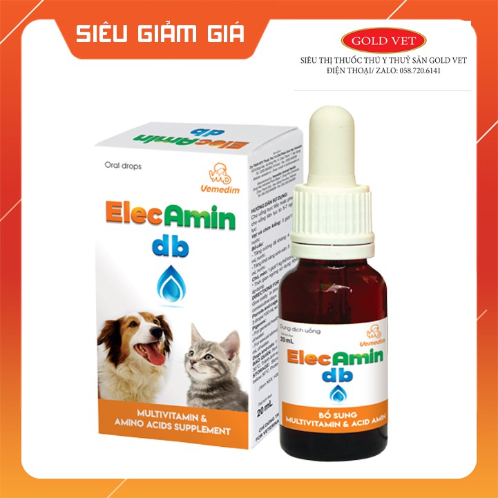 [Giá rẻ] ELECAMIN DB Vitamin đề kháng ,  sinh sản cho chim vẹt