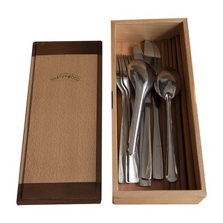 Hộp đựng đũa muỗng có nắp bằng gỗ, hộp đựng đũa thìa có nắp đậy cho nhà hàng quán ăn hay gia đình Nhatvywood NV5312