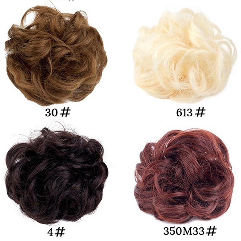 Búi tóc giả WIGSIN xoăn co giãn xinh xắn