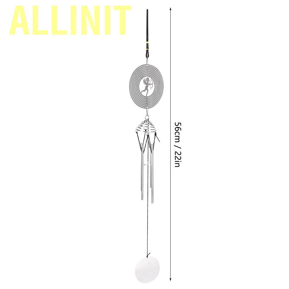 Chuông Gió Kim Loại 4 Ống Treo Trang Trí Sân Vườn 22 ''