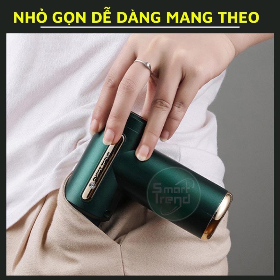 Máy massage cầm tay toàn thân Asaki 4 đầu 6 cấp độ, súng massage trị liệu đau mỏi vai gáy, giảm đau mỏi, giãn cơ sau tập
