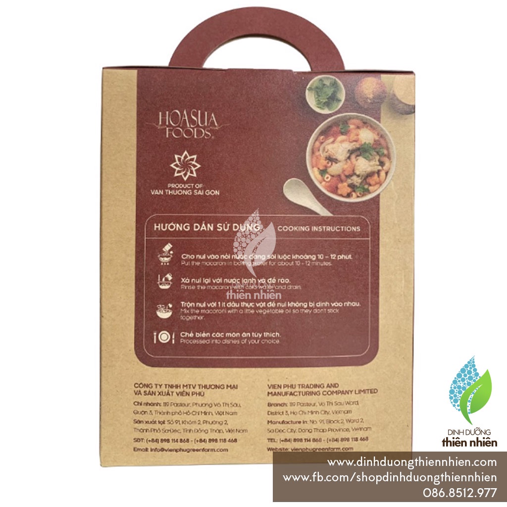 Nui Gạo Trắng, Gạo Lứt Hoa Sữa Macaroni Mì Nui