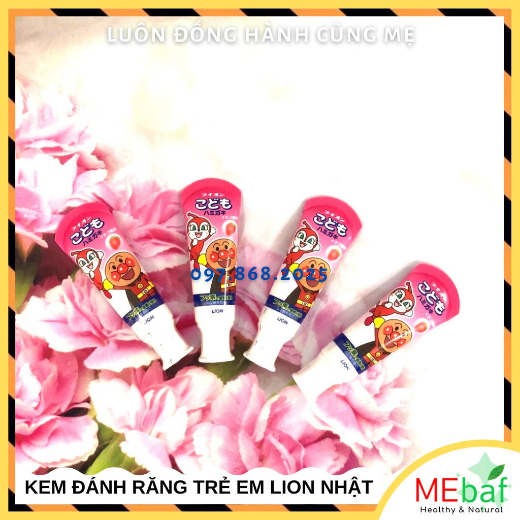 Kem Đánh Răng Trẻ Em Lion Nhật Bản Nuốt Được 40G