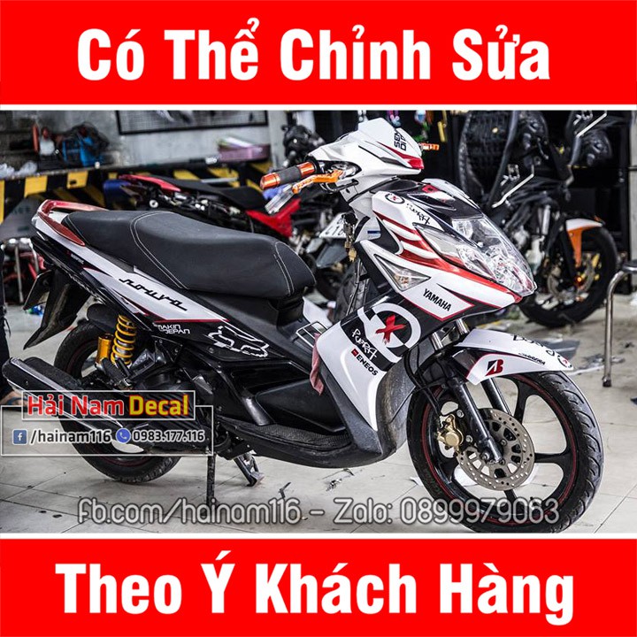 Tem Trùm Nouvo 5 Sx Trắng Đỏ Semakin
