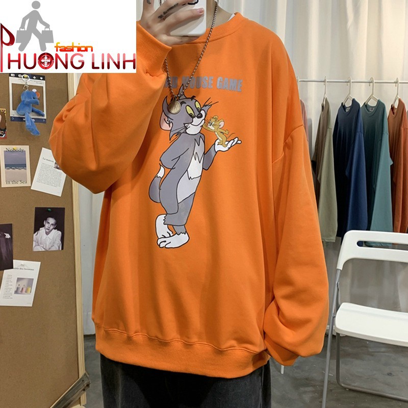 Áo thun dài tay unisex nam nữ | Áo thun dài tay chú mèo Tom - 270920201209 | BigBuy360 - bigbuy360.vn