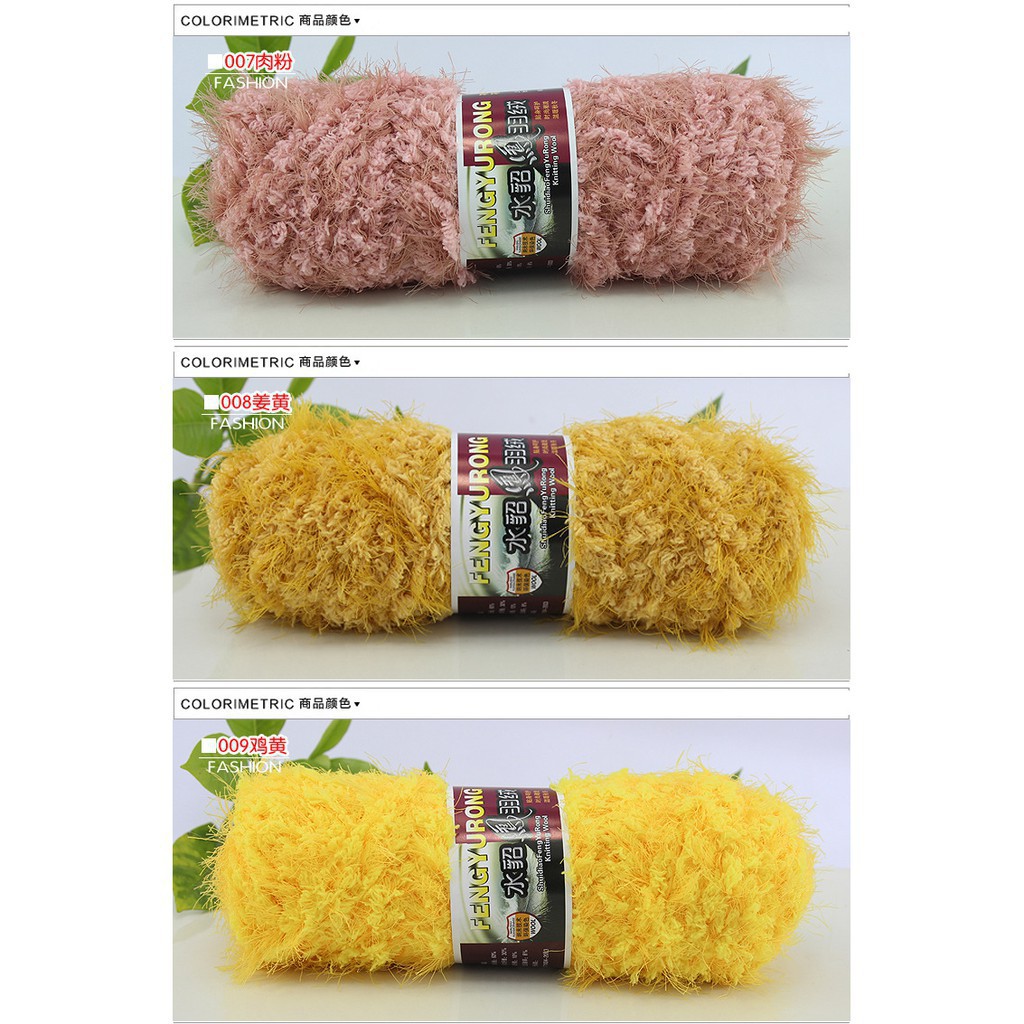 Cuộn len bông xù 100g chất lượng cao