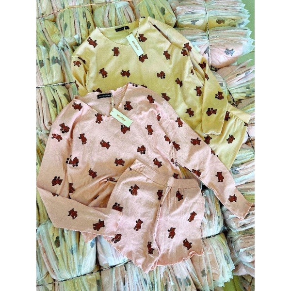 set gấu cổ tim dáng thụng dễ thương ( kèm ảnh thật )