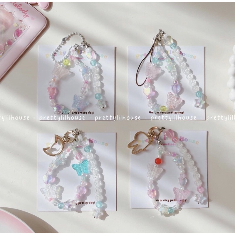 KEYRING BƯỚM CÓ CHỮ